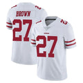 STECN SF.49ers #27 Ji'Ayir Brown Player White Limited Vapor Untouchable Home Game Stitched Jerseys