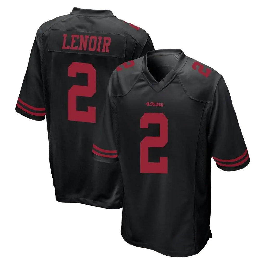 STECN SF.49ers #2 Deommodore Lenoir Player Black Alternate Home Game Stitched Jerseys