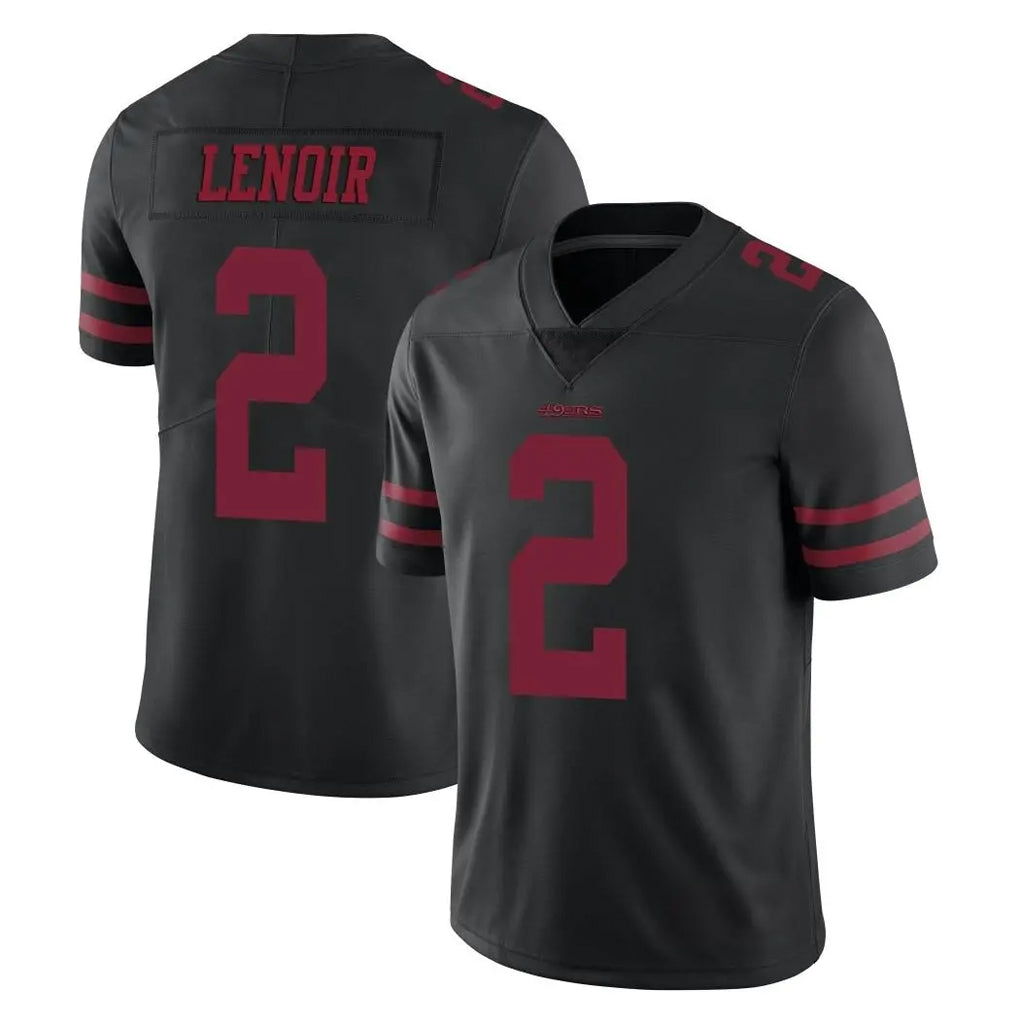 STECN SF.49ers #2 Deommodore Lenoir Player Black Alternate Limited Vapor Untouchable Home Game Stitched Jerseys