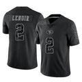 STECN SF.49ers #2 Deommodore Lenoir Player Black Limited Reflective Home Game Stitched Jerseys