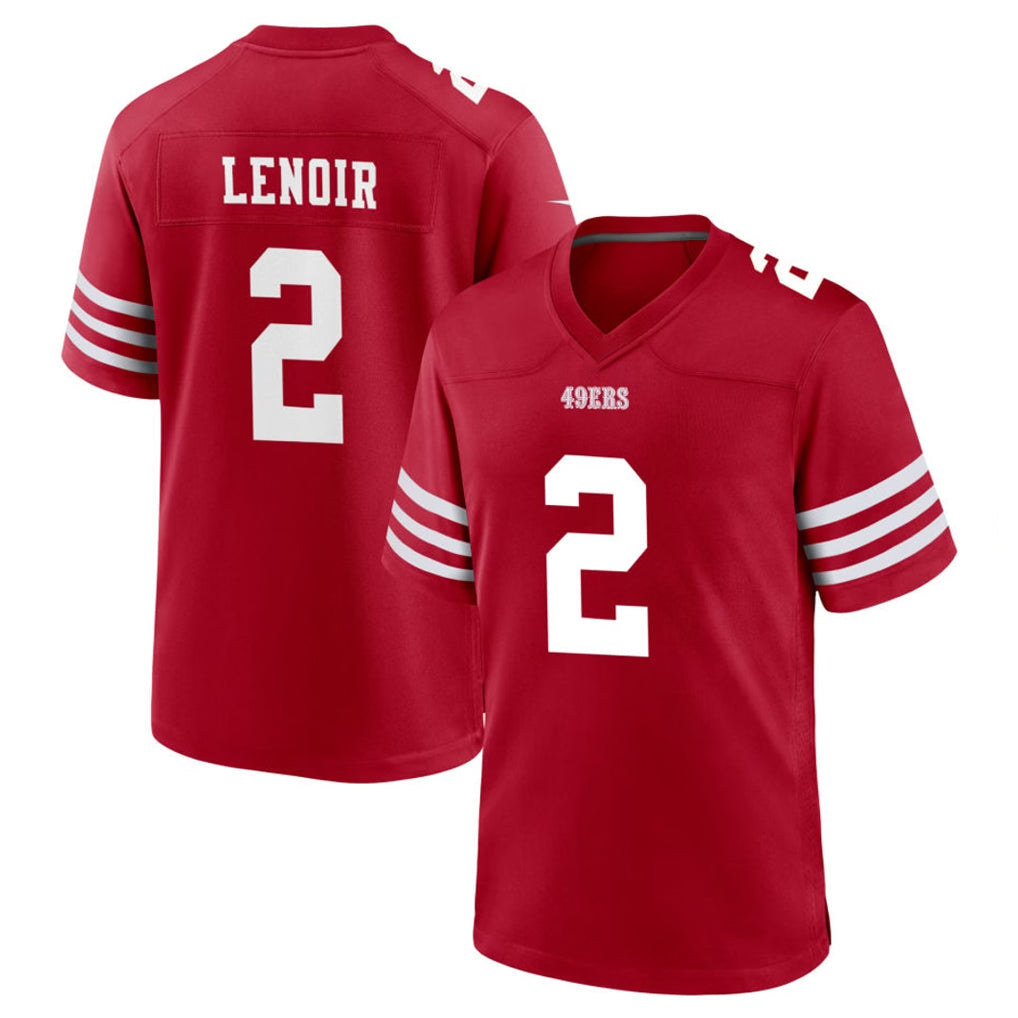 STECN SF.49ers #2 Deommodore Lenoir Player Red Game Home Stitched Jerseys