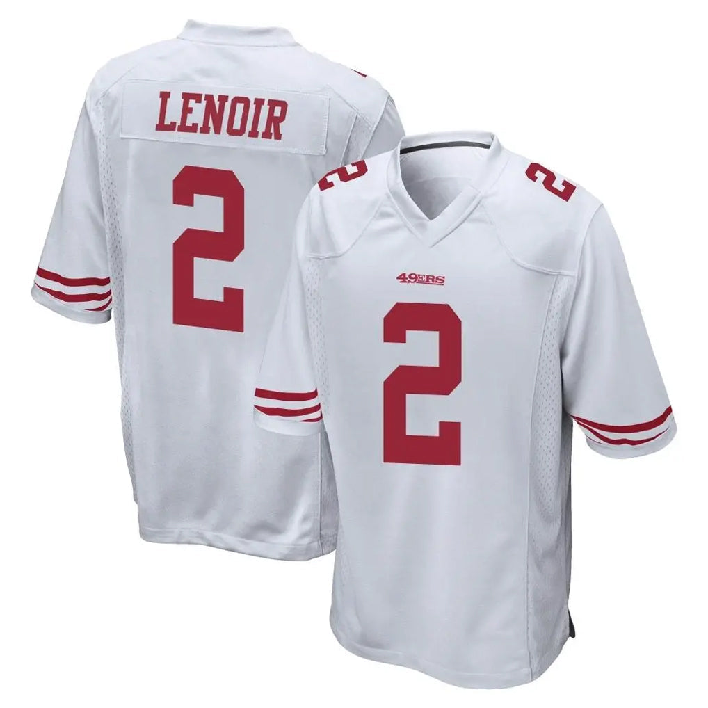 STECN SF.49ers #2 Deommodore Lenoir Player White Home Game Stitched Jerseys