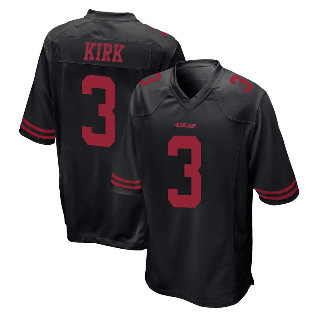 STECN SF.49ers #3 Christian Kirk Player Black Alternate Home Game Stitched Jerseys