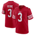 STECN SF.49ers #3 Christian Kirk Player Red Game Home Stitched Jerseys