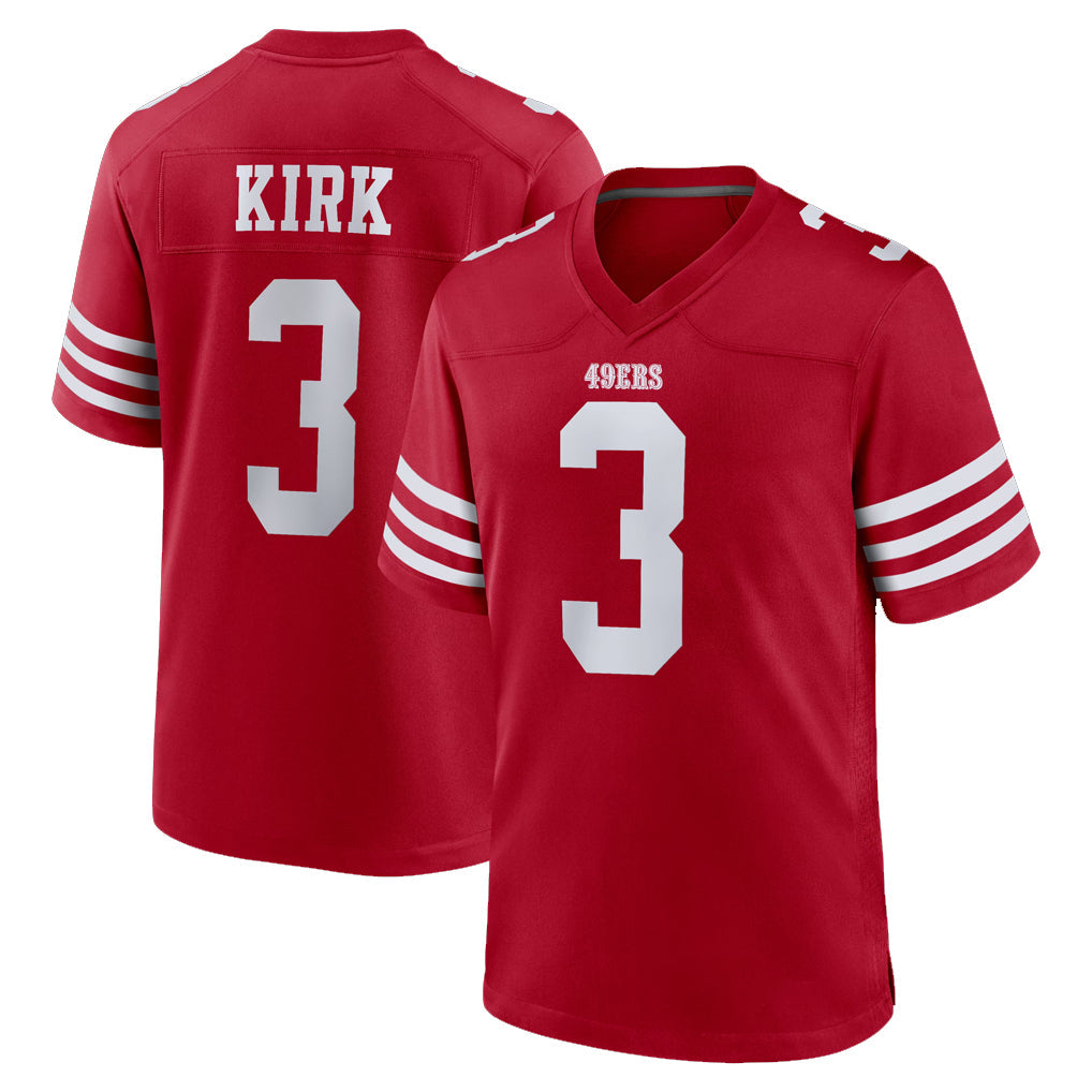 STECN SF.49ers #3 Christian Kirk Player Red Game Home Stitched Jerseys