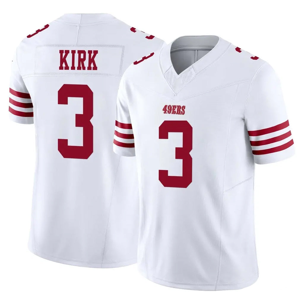 STECN SF.49ers #3 Christian Kirk Player White Limited Vapor F.U.S.E. Home Game Stitched Jerseys