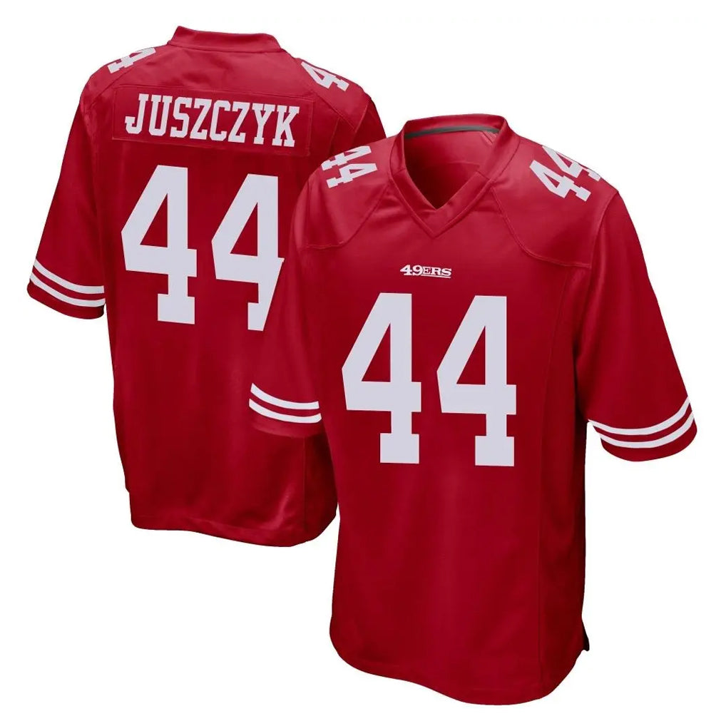 STECN SF.49ers #44 Kyle Juszczyk Player Red Home Game Stitched Jerseys