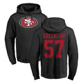 STECN SF.49ers #57 Dre Greenlaw Player Black LOGO Pullover Hoodies Home Game Stitched Jerseys