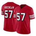 STECN SF.49ers #57 Dre Greenlaw Player Red Limited Alternate Vapor F.U.S.E. Home Game Stitched Jerseys