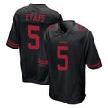 STECN SF.49ers #5 Mike Evans Player Black Alternate Home Game Stitched Jerseys