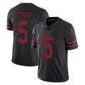 STECN SF.49ers #5 Mike Evans Player Black Alternate Limited Vapor Untouchable Home Game Stitched Jerseys