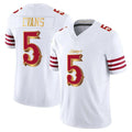 STECN SF.49ers #5 Mike Evans Player White 2025 Rivalries Collection Game Limited Stitched Jerseys