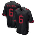 STECN SF.49ers #6 Malik Mustapha Player Black Alternate Home Game Stitched Jerseys