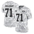 STECN SF.49ers #71 Trent Williams Player Arctic Camo Limited Salute To Service Home Game Stitched Jerseys