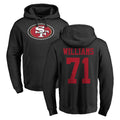 STECN SF.49ers #71 Trent Williams Player Black LOGO Pullover Hoodies Home Game Stitched Jerseys