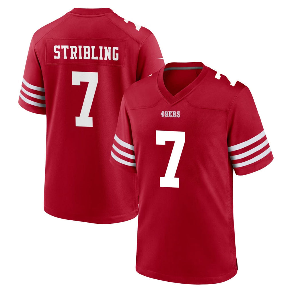 STECN SF.49ers #7 De'Zhaun Stribling Player Red Game Home Stitched Jerseys