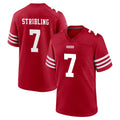 STECN SF.49ers #7 De'Zhaun Stribling Player Red Game Home Stitched Jerseys