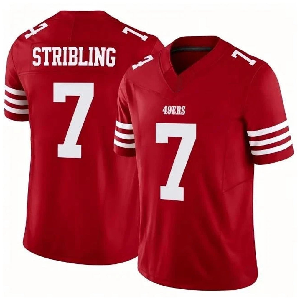 STECN SF.49ers #7 De'Zhaun Stribling Player Red Limited Vapor F.U.S.E. Home Game Stitched Jerseys