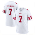 STECN SF.49ers #7 De'Zhaun Stribling Player White Game Home Stitched Jerseys