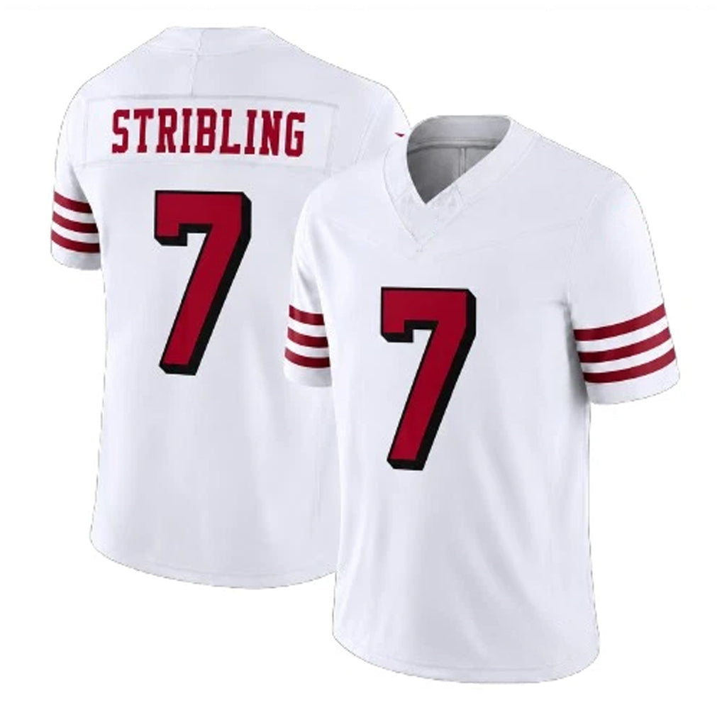 STECN SF.49ers #7 De'Zhaun Stribling Player White Limited Alternate Vapor F.U.S.E. Home Game Stitched Jerseys