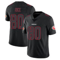 STECN SF.49ers #80 Jerry Rice Player Black Limited Rush Impact Stitched Jerseys