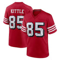 STECN SF.49ers #85 George Kittle Player Red Limited Alternate Home Game Stitched Jerseys