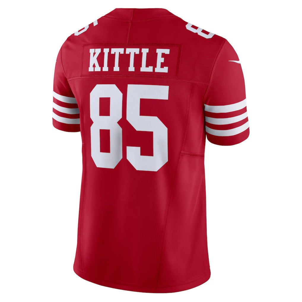 STECN SF.49ers #85 George Kittle Player Scarlet Vapor F.U.S.E. Limited Stitched Jerseys