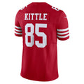 STECN SF.49ers #85 George Kittle Player Scarlet Vapor F.U.S.E. Limited Stitched Jerseys