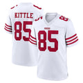 STECN SF.49ers #85 George Kittle Player White Game Home Stitched Jerseys