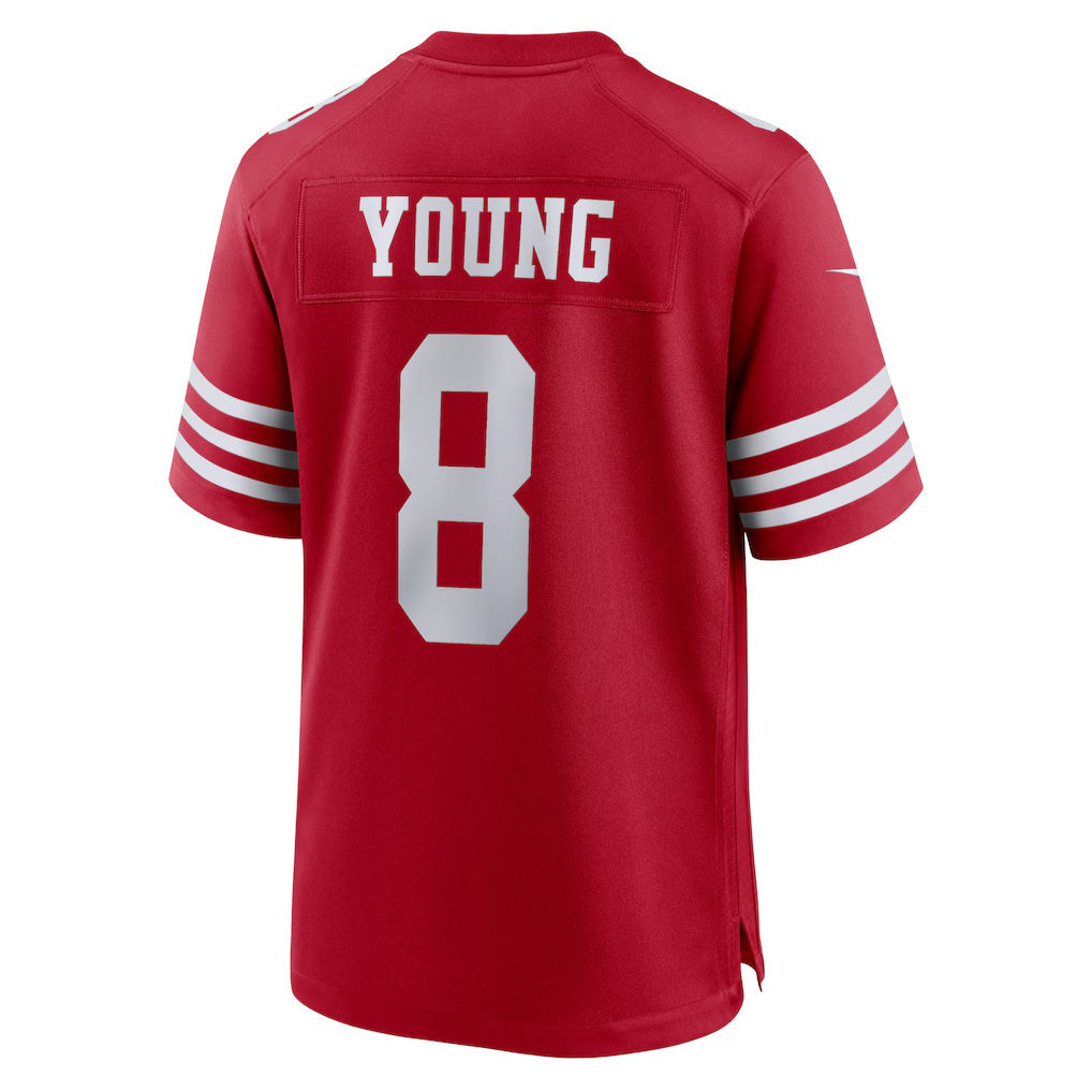 STECN SF.49ers #8 Steve Young Scarlet Retired Player Game Stitched Jerseys