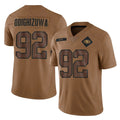 STECN SF.49ers #92 Osa Odighizuwa Player Brown Limited Salute To Service Home Game Stitched Jerseys