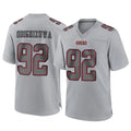 STECN SF.49ers #92 Osa Odighizuwa Player Gray Atmosphere Fashion Home Game Stitched Jerseys