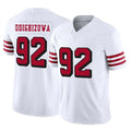 STECN SF.49ers #92 Osa Odighizuwa Player White Limited Alternate Vapor F.U.S.E. Home Game Stitched Jerseys