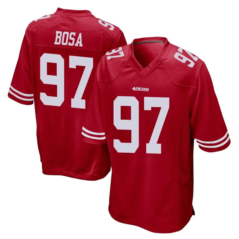 STECN SF.49ers #97 Nick Bosa Player Red Home Game Stitched Jerseys