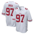 STECN SF.49ers #97 Nick Bosa Player White Home Game Stitched Jerseys