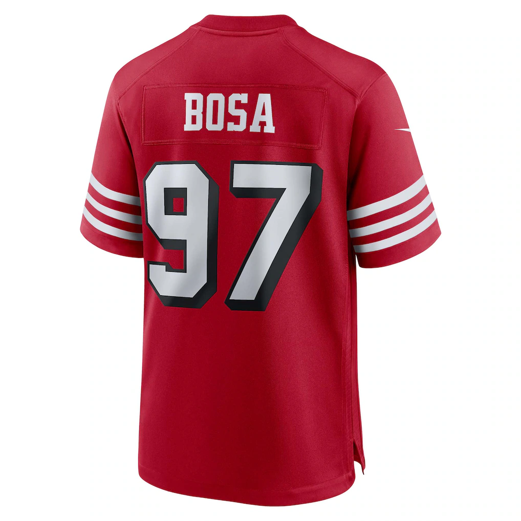 STECN SF.49ers #97 Nick Bosa Scarlet Alternate Game Stitched Jerseys