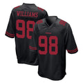STECN SF.49ers #98 Mykel Williams Player Black Alternate Home Game Stitched Jerseys