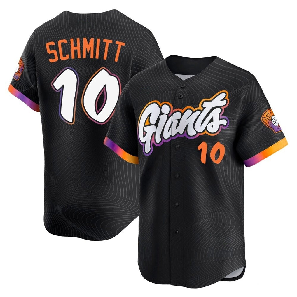 STECN SF.Giants #10 Casey Schmitt Player Black 2025 City Connect Home Limited Stitched Jerseys