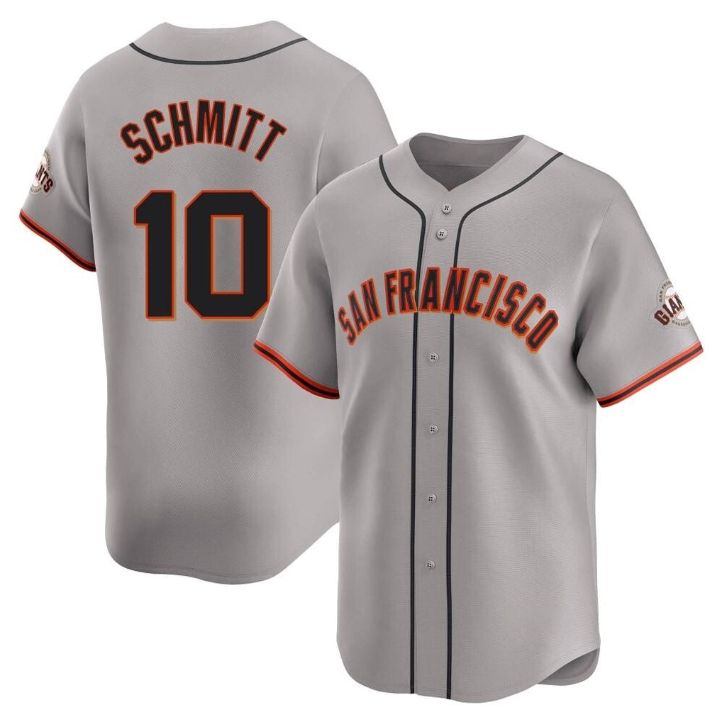 STECN SF.Giants #10 Casey Schmitt Player Gray Home Limited Stitched Jerseys