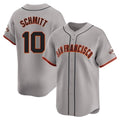 STECN SF.Giants #10 Casey Schmitt Player Gray Home Limited Stitched Jerseys