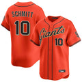 STECN SF.Giants #10 Casey Schmitt Player Orange Home Limited Stitched Jerseys