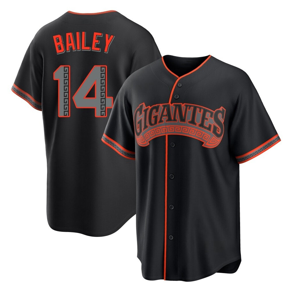 STECN SF.Giants #14 Patrick Bailey Player Black Alternate Limited Stitched Jerseys