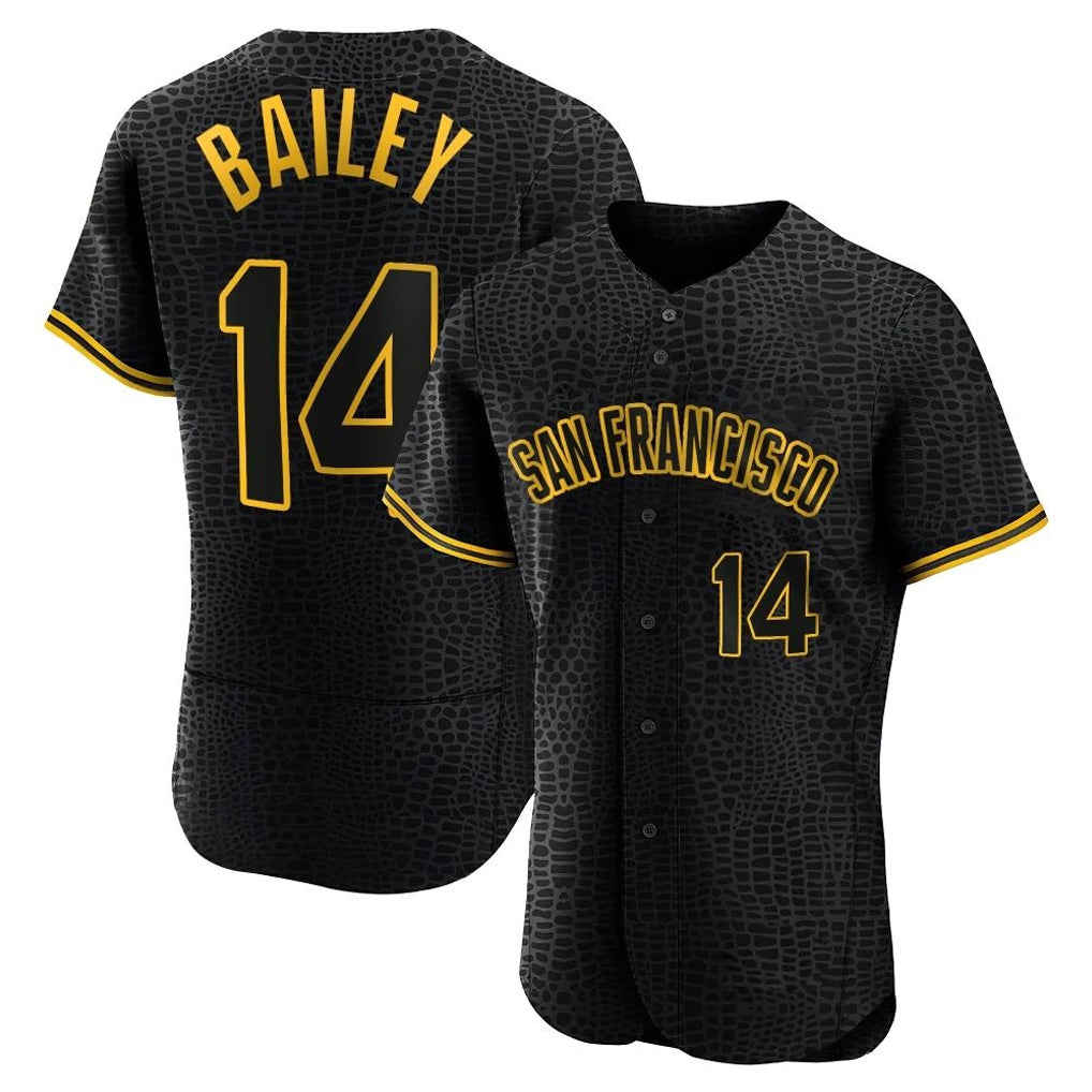STECN SF.Giants #14 Patrick Bailey Player Black Snake Skin City Limited Elite Stitched Jerseys