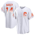 STECN SF.Giants #14 Patrick Bailey Player White City Connect Home Game Stitched Jerseys