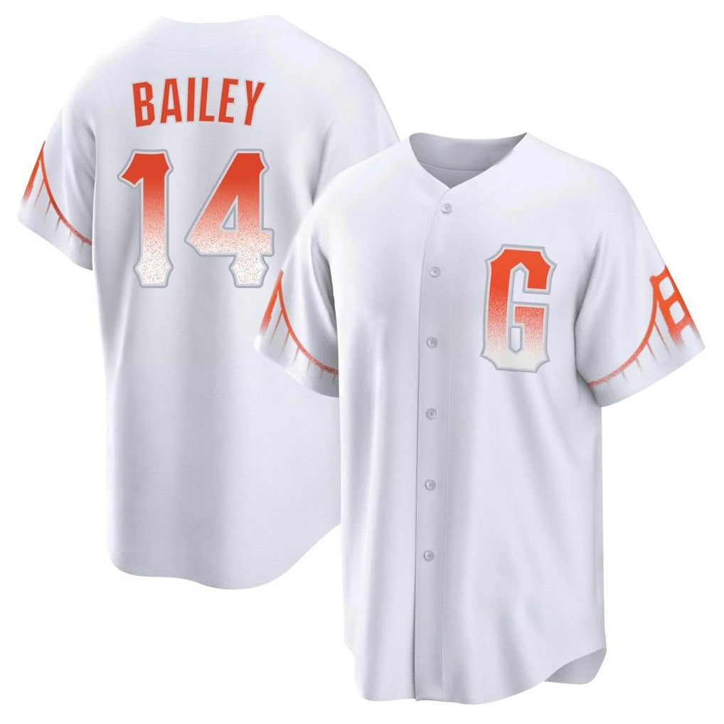 STECN SF.Giants #14 Patrick Bailey Player White City Connect Home Game Stitched Jerseys