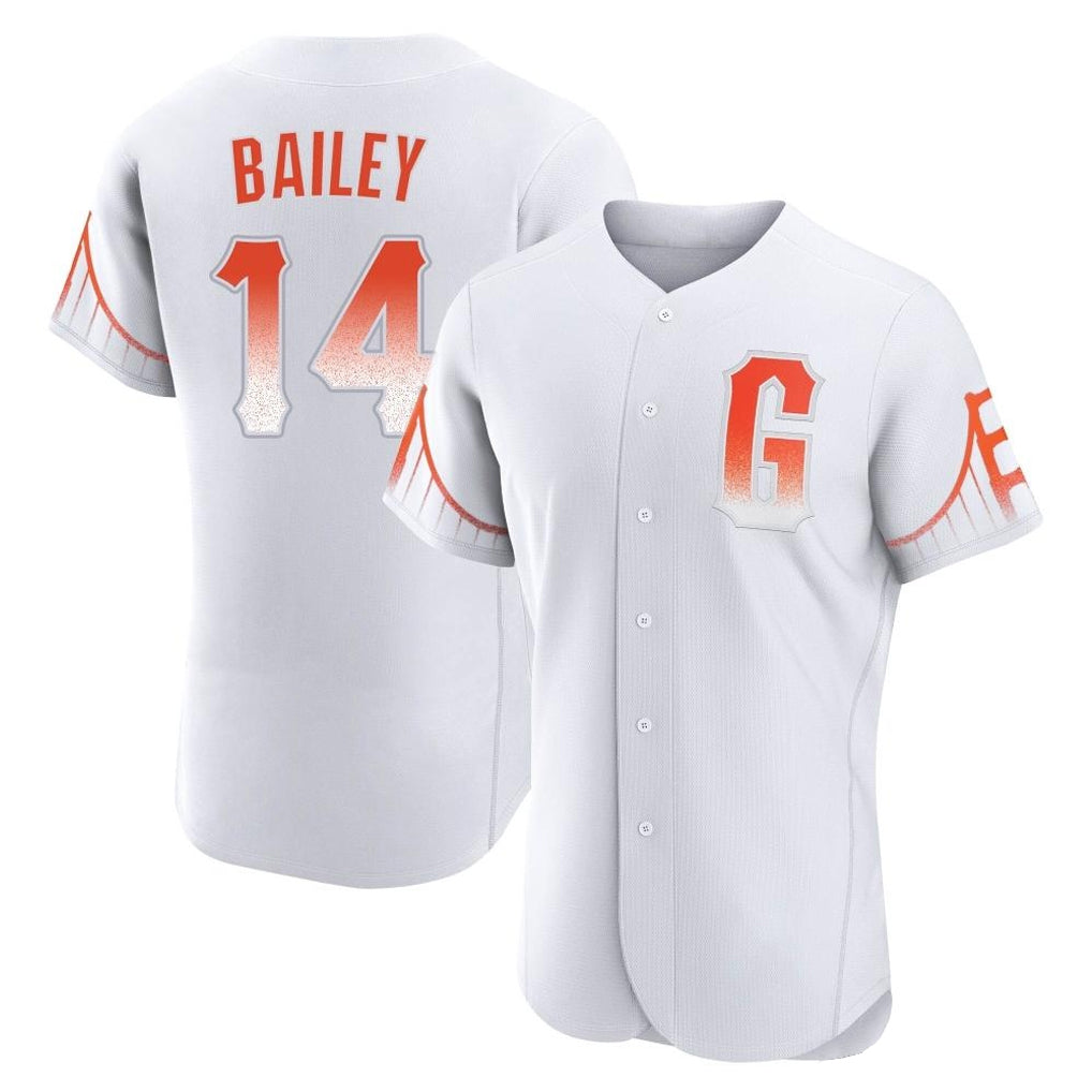 STECN SF.Giants #14 Patrick Bailey Player White City Connect Home Limited Elite Stitched Jerseys