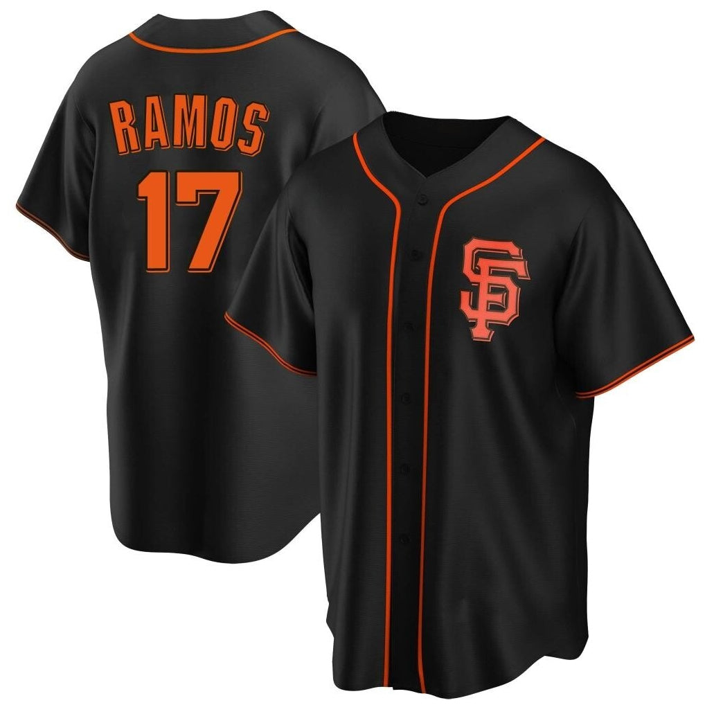 STECN SF.Giants #17 Heliot Ramos Player Black 2026 Home Game Stitched Jerseys