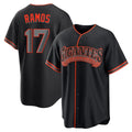 STECN SF.Giants #17 Heliot Ramos Player Black Alternate Limited Stitched Jerseys