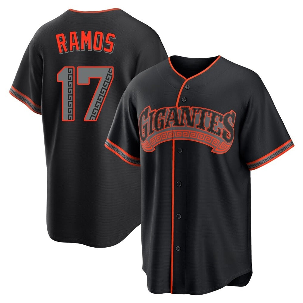 STECN SF.Giants #17 Heliot Ramos Player Black Alternate Limited Stitched Jerseys