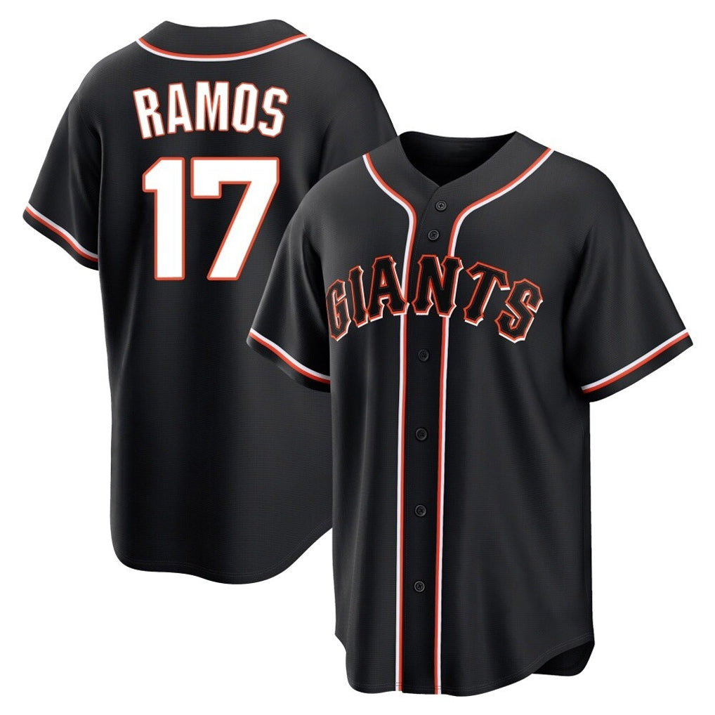 STECN SF.Giants #17 Heliot Ramos Player Black Fashion Out Home Limited Stitched Jerseys